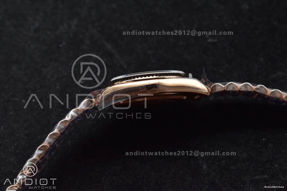 QF Steel 904L Square vr3255 RG Grey Weight) with Original President 671 (Gain Best Diamond 36 on DayDate Edition Dial V5 Bracelet 0223